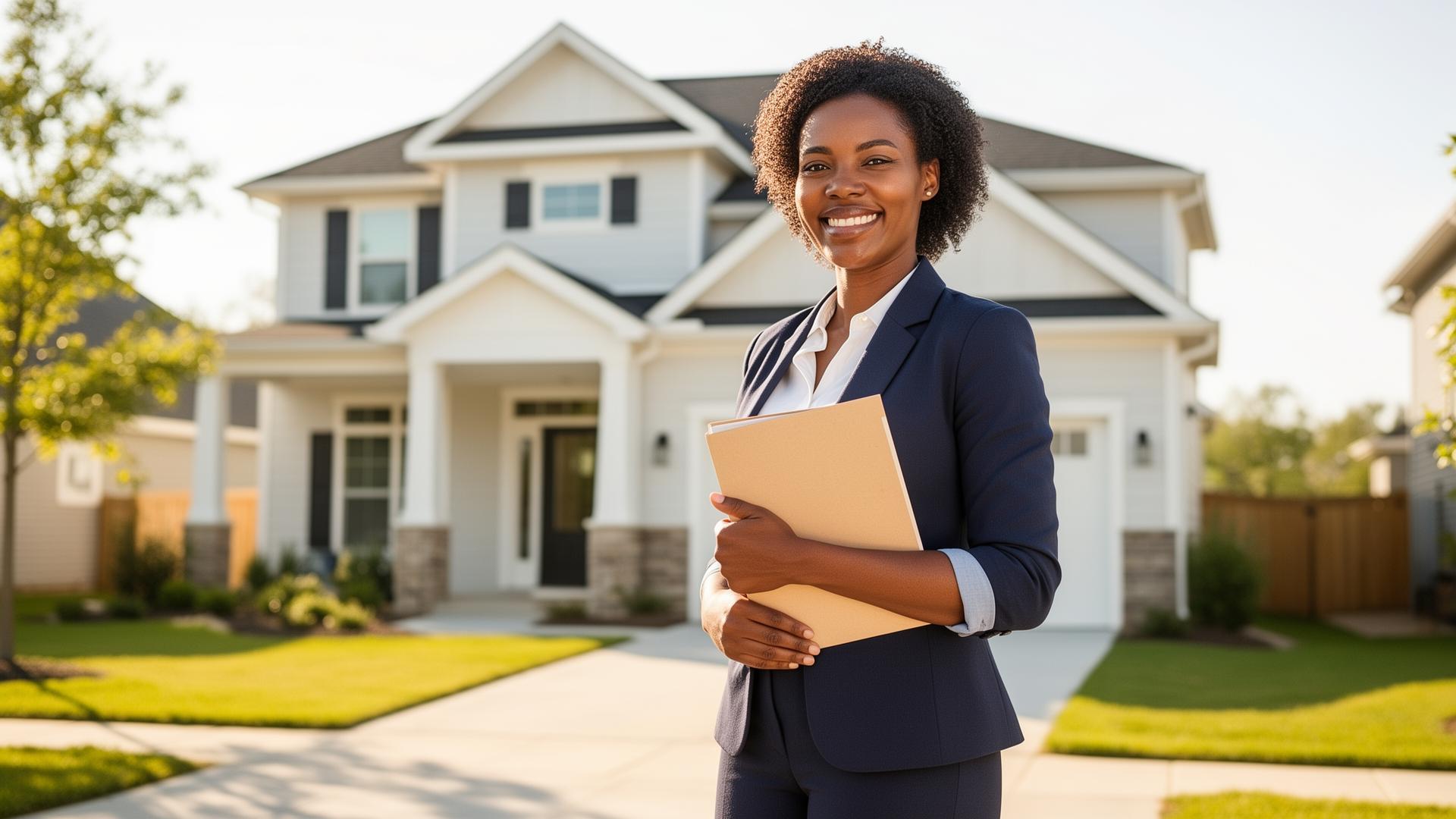 A professional real estate agent